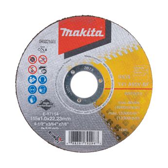 Makita - kotouč řezný nerez 115x1.0x22.23mm A60V, 12ks E-17114-12