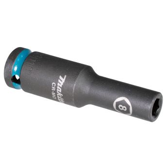 Makita - klíč nástrčný prodloužený 1/2", čtyřhran, IMPACT BLACK, 8mm E-16405