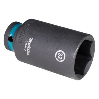 Makita - klíč nástrčný prodloužený 1/2", čtyřhran, IMPACT BLACK, 32mm E-16558