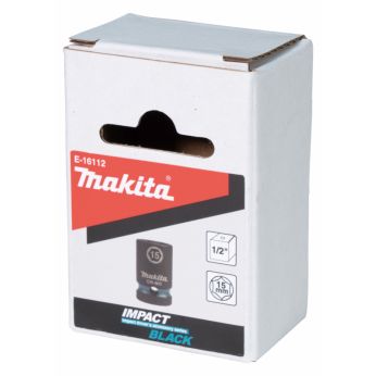 Makita - klíč nástrčný 1/2", čtyřhran, IMPACT BLACK, 15mm E-16112