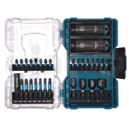 Makita - sada torzních bitů 1/4" IMPACT BLACK 30 ks v plastové krabičce E-22903