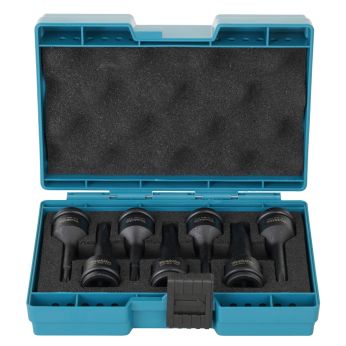 Makita - sada nástrčných klíčů čtyřhran 1/2" IMPACT BLACK 7 ks v plastové krabičce E-23628