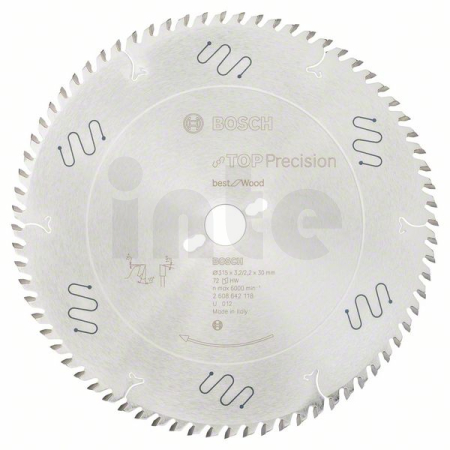 BOSCH Pilový kotouč do okružních pil Top Precision Best for Wood 2608642118