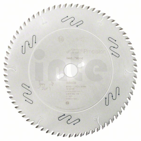 BOSCH Pilový kotouč do okružních pil Top Precision Best for Wood 2608642116