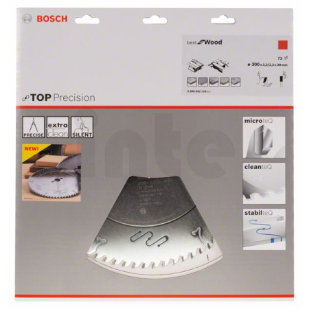 BOSCH Pilový kotouč do okružních pil Top Precision Best for Wood 2608642116