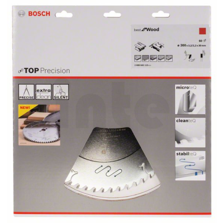 BOSCH Pilový kotouč do okružních pil Top Precision Best for Wood 2608642115