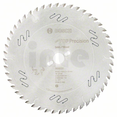 BOSCH Pilový kotouč do okružních pil Top Precision Best for Wood 2608642114