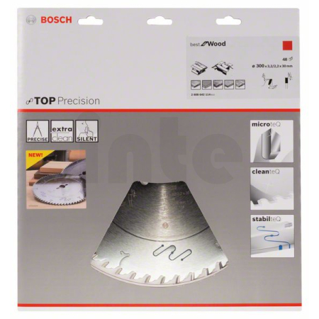 BOSCH Pilový kotouč do okružních pil Top Precision Best for Wood 2608642114