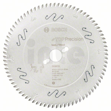 BOSCH Pilový kotouč do okružních pil Top Precision Best for Wood 2608642113