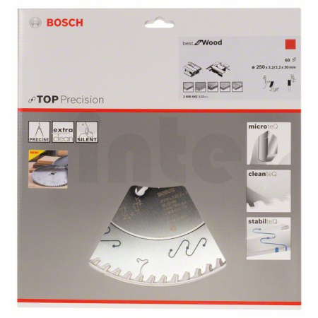 BOSCH Pilový kotouč do okružních pil Top Precision Best for Wood 2608642112
