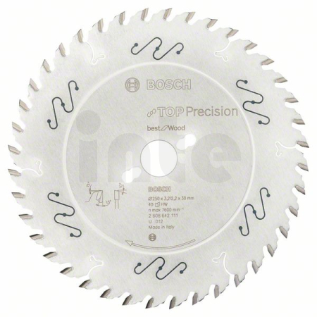 BOSCH Pilový kotouč do okružních pil Top Precision Best for Wood 2608642111
