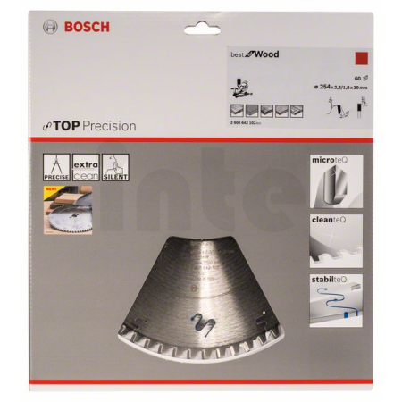 BOSCH Pilový kotouč do okružních pil Top Precision Best for Wood 2608642102