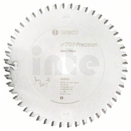 BOSCH Pilový kotouč do okružních pil Top Precision Best for Wood 2608642100