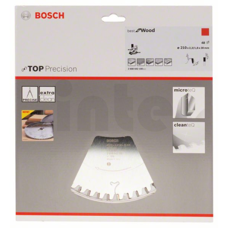 BOSCH Pilový kotouč do okružních pil Top Precision Best for Wood 2608642100
