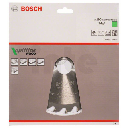 BOSCH Pilový kotouč Optiline Wood 2608641185