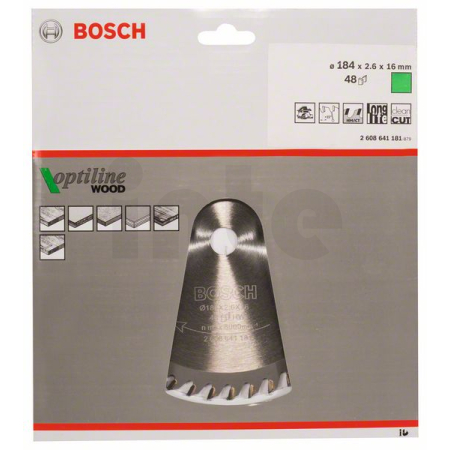 BOSCH Pilový kotouč Optiline Wood 2608641181