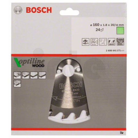 BOSCH Pilový kotouč Optiline Wood 2608641171