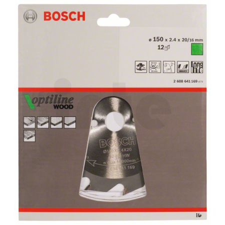 BOSCH Pilový kotouč Optiline Wood 2608641169