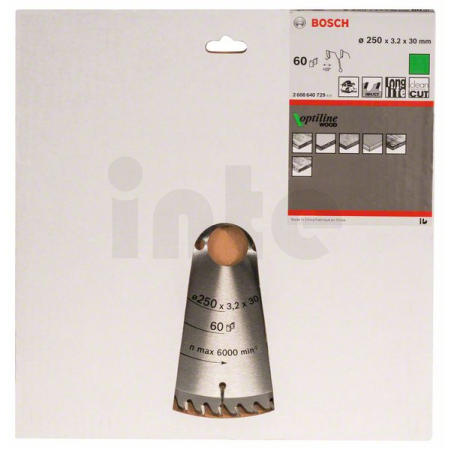 BOSCH Pilový kotouč Optiline Wood 2608640729