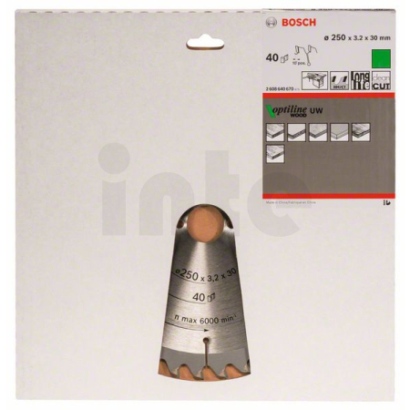 BOSCH Pilový kotouč Optiline Wood 2608640670