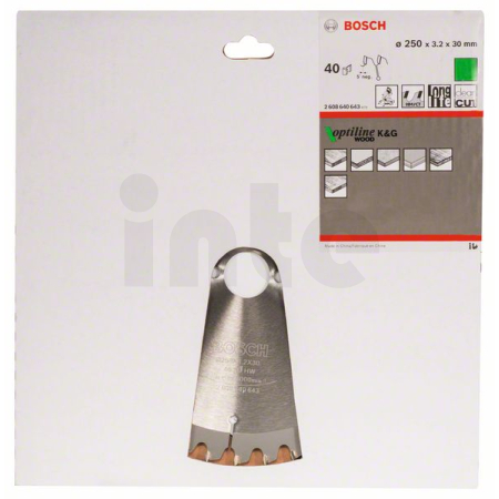 BOSCH Pilový kotouč Optiline Wood 2608640643