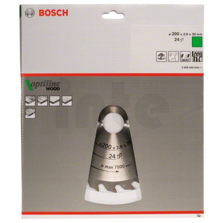 BOSCH Pilový kotouč Optiline Wood 2608640618