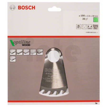 BOSCH Pilový kotouč Optiline Wood 2608640616