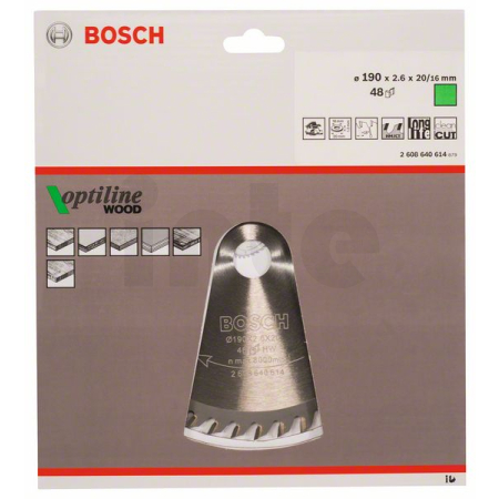BOSCH Pilový kotouč Optiline Wood 2608640614