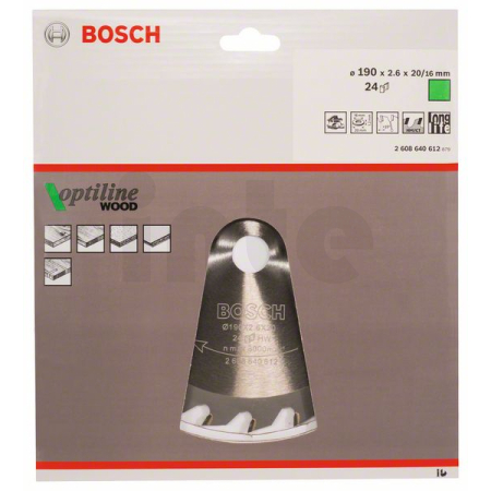 BOSCH Pilový kotouč Optiline Wood 2608640612
