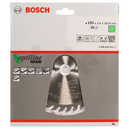 BOSCH Pilový kotouč Optiline Wood 2608640593