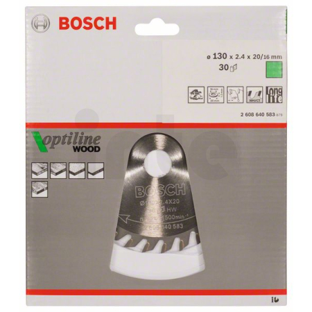 BOSCH Pilový kotouč Optiline Wood 2608640583