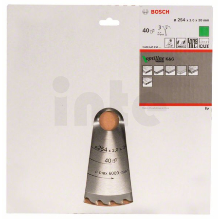 BOSCH Pilový kotouč Optiline Wood 2608640438