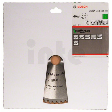 BOSCH Pilový kotouč Optiline Wood 2608640436