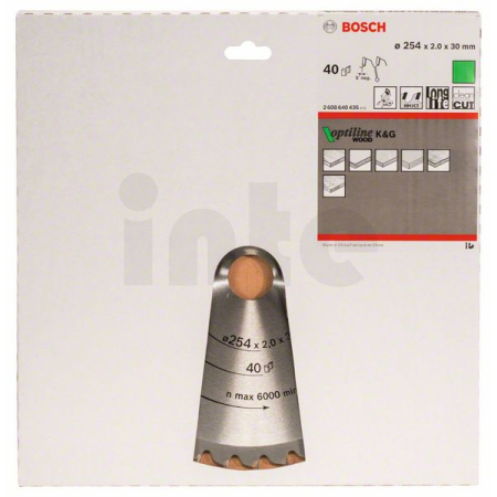 BOSCH Pilový kotouč Optiline Wood 2608640435