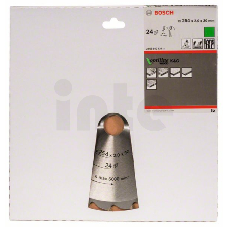 BOSCH Pilový kotouč Optiline Wood 2608640434