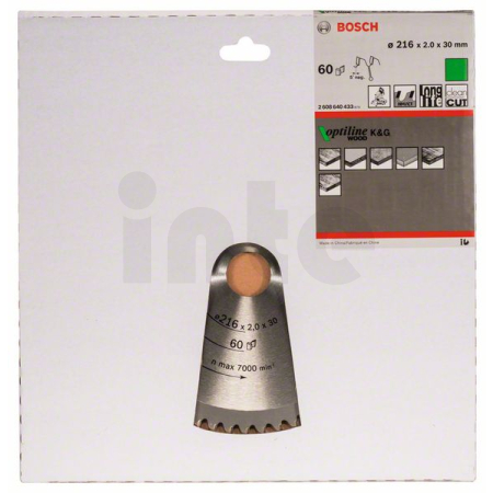 BOSCH Pilový kotouč Optiline Wood 2608640433