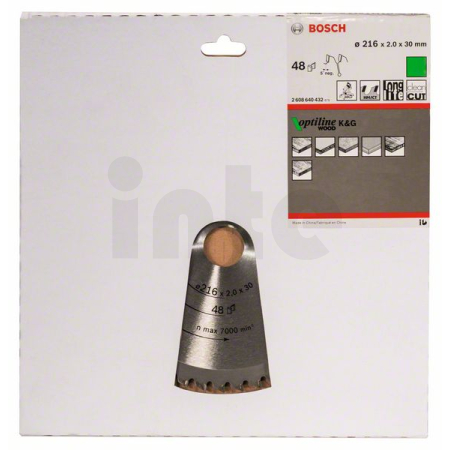 BOSCH Pilový kotouč Optiline Wood 2608640432