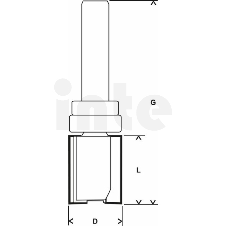 BOSCH Zarovnávací fréza Expert for Wood Laminate, 8 mm, D1 16 mm, L 20 mm, G 60 mm 2608629385