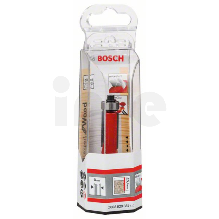 BOSCH Zarovnávací fréza Expert for Wood Laminate, 8 mm, D1 12,7 mm, L 25,4 mm, G 71,5 mm 2608629381