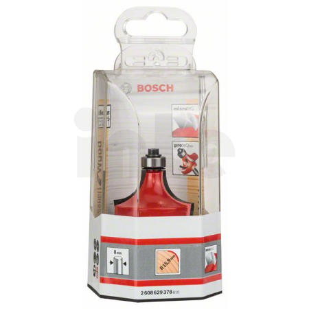 BOSCH Zaoblovací fréza Expert for Wood, 8 mm, D 44,4 mm, R1 15,9 mm, L 22,2 mm, G 64 mm 2608629378