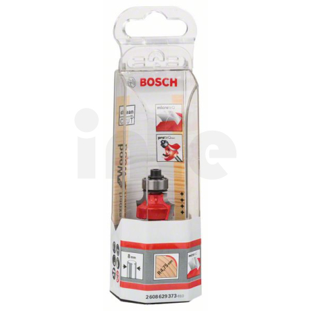 BOSCH Zaoblovací fréza Expert for Wood, 8 mm, D 22,2 mm, R1 4,75 mm, L 13,2 mm, G 55 mm 2608629373