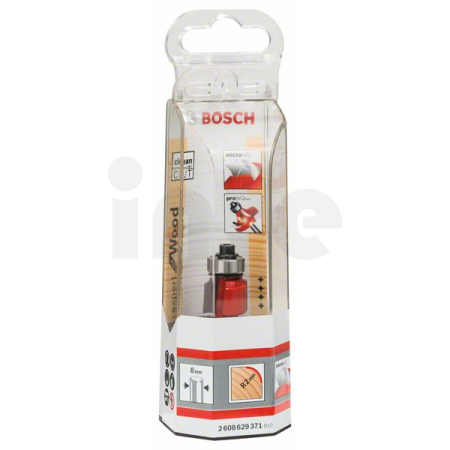BOSCH Zaoblovací fréza Expert for Wood, 8 mm, D 16,7 mm, R1 2 mm, L 12,7 mm, G 55 mm 2608629371