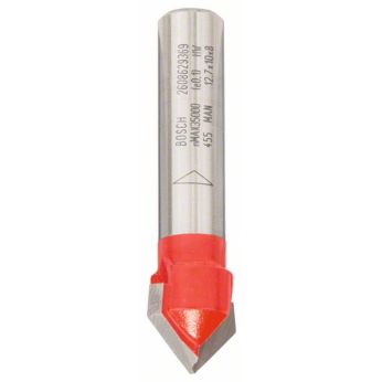 BOSCH Drážkovací fréza tvaru V, Expert for Wood, 8 mm, D 12,7 mm, L 10 mm, G 44,5 mm, G 90° 2608629369