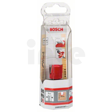 BOSCH Drážkovací fréza na drážky pantů Expert for Wood, karbid, 8 mm, D1 19 mm, L 12,5 mm, G 51 mm 2608629367