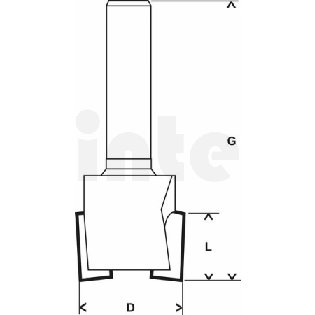 BOSCH Drážkovací fréza na drážky pantů Expert for Wood, karbid, 8 mm, D1 19 mm, L 12,5 mm, G 51 mm 2608629367