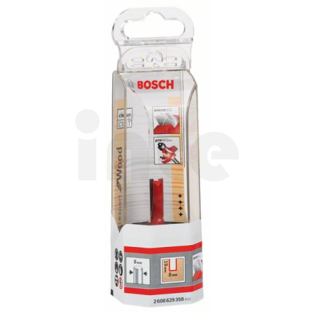 BOSCH Drážkovací fréza Expert for Wood, karbid, 8 mm, D1 8 mm, L 19 mm, G 52 mm 2608629358