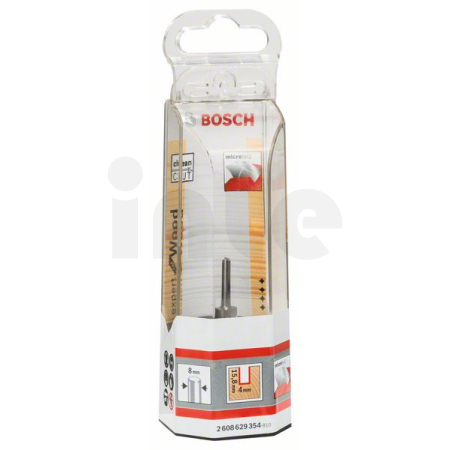 BOSCH Drážkovací fréza Expert for Wood, masivní, plný karbid, 8 mm, D1 4 mm, L 15,8 mm, G 50,7 mm 2608629354