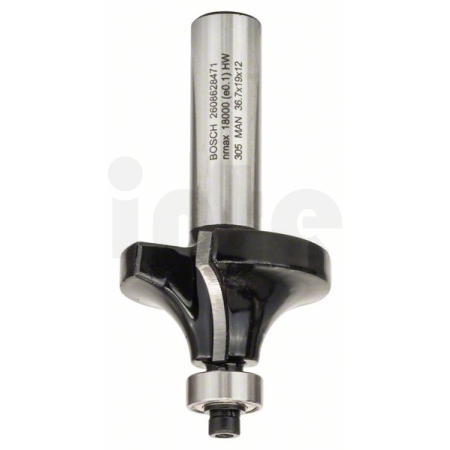 BOSCH Zaoblovací fréza, 12 mm, R1 12 mm, L 19 mm, G 70 mm 2608628471