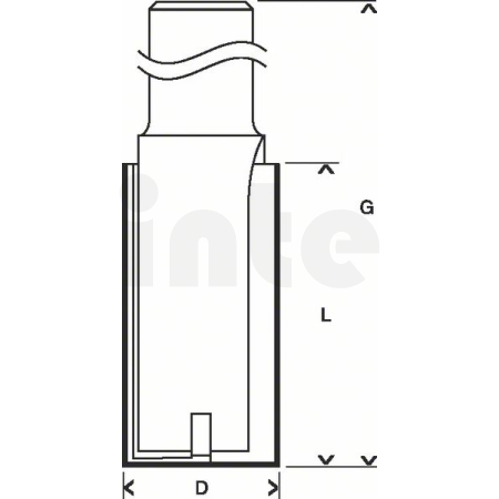 BOSCH Drážkovací fréza, 12 mm, D1 10 mm, L 40 mm, G 81 mm 2608628464