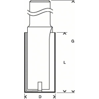 BOSCH Drážkovací fréza, 12 mm, D1 10 mm, L 40 mm, G 81 mm 2608628464
